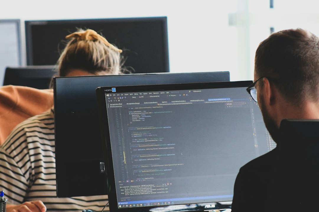 Software developers working on bespoke web development for a Leicester business