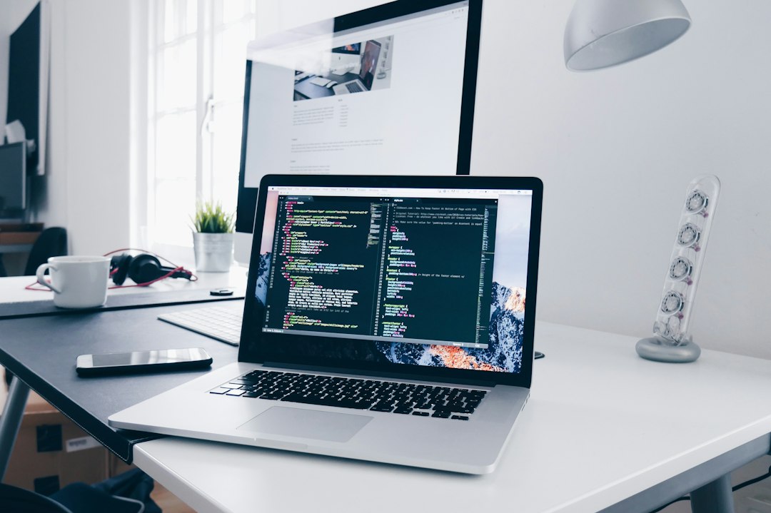 Web developer workstation for a Leicester business website project